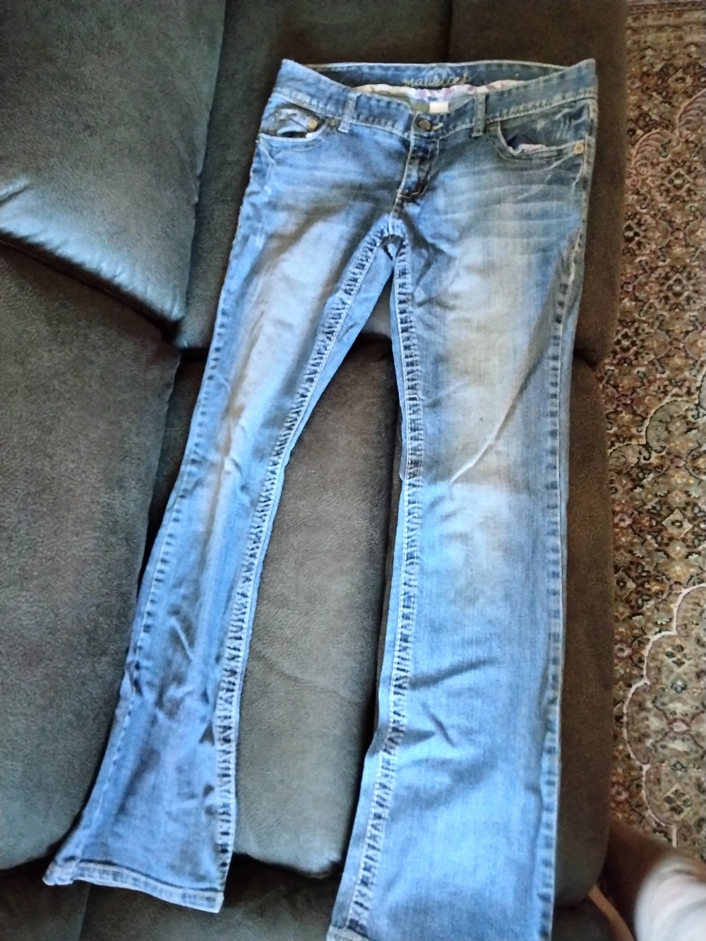 Maurices Women's Light Blue Flare Jeans Sz 5/6 Reg Casual